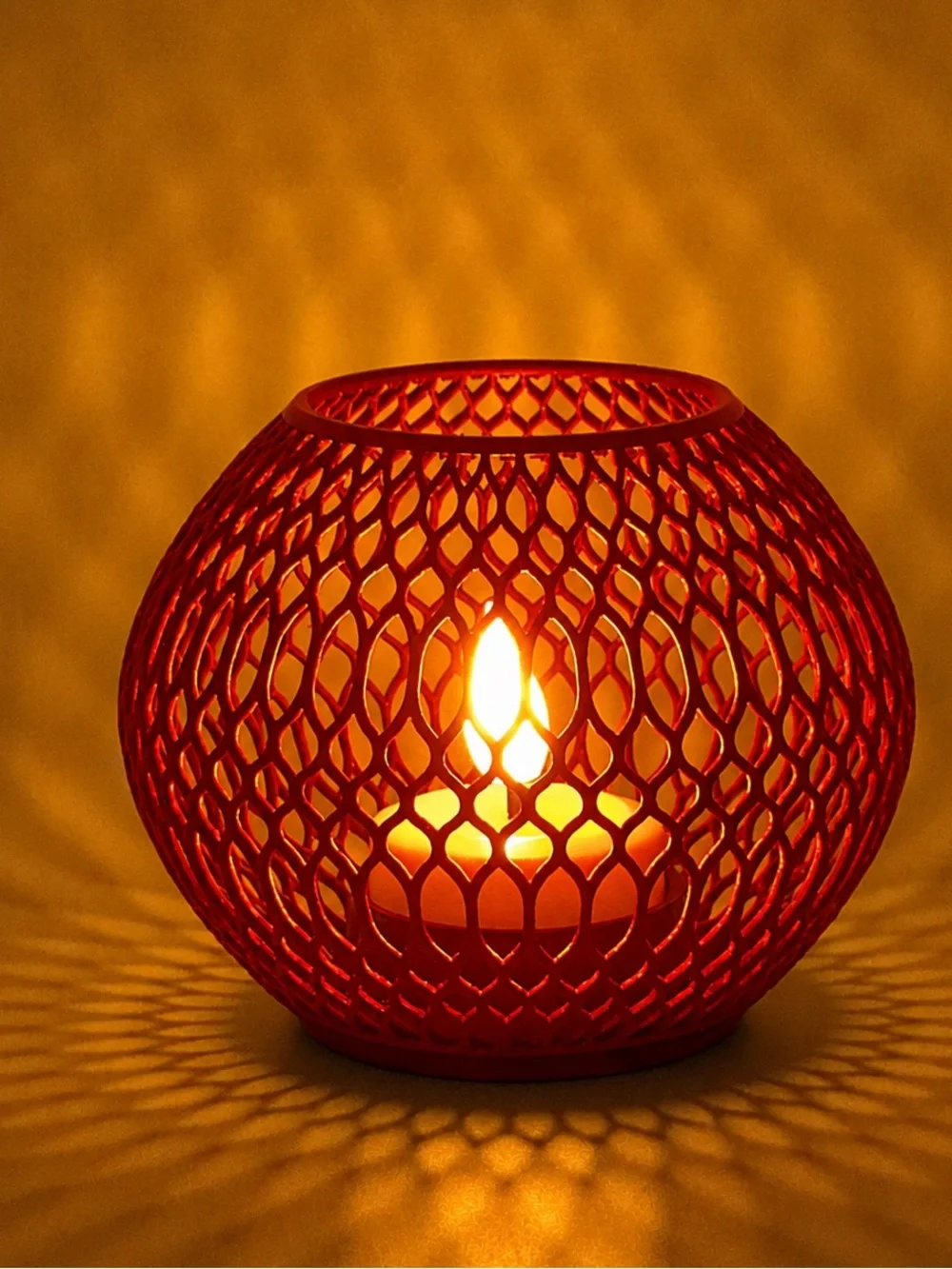 Red Decorative Candle Holder